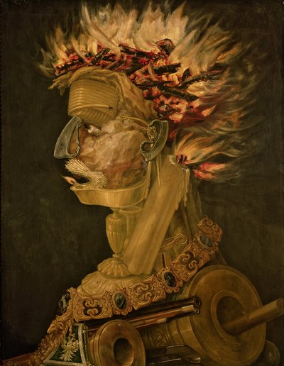 Feuer, 1566 von Giuseppe Arcimboldo